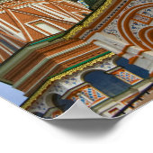 Poster Russie, Moscou, Carré rouge, St Basil's (Coin)