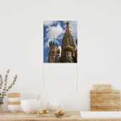 Poster Russie, Moscou, place Rouge. St. Basile 4 (Cuisine)