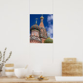 Poster Russie, Moscou, place Rouge. St. Basile 5 (Cuisine)