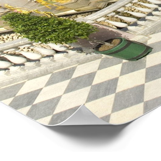 Poster Russie. Petrodvorets. Palais Peterhof. Pierre le (Coin)