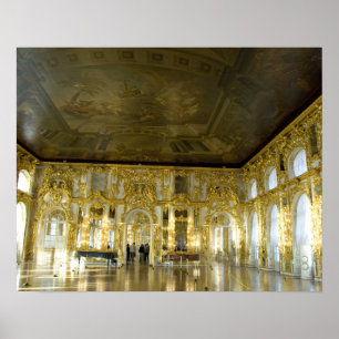 Poster Russie, Saint-Pétersbourg, Palais de Catherine (au