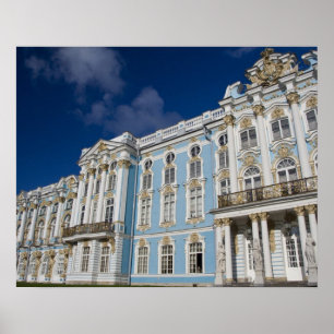 Poster Russie, Saint-Pétersbourg, Palais de Catherine (au