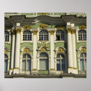 Poster Russie. Saint-Pétersbourg. Palais d'Hiver. Ermitag
