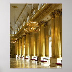 Poster Russie, Saint-Pétersbourg, Palais d'Hiver, Le