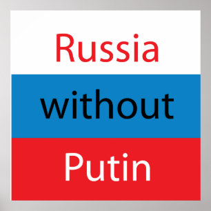 Poster Russie sans Poutine