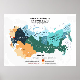 Poster Russie Selon l'Occident