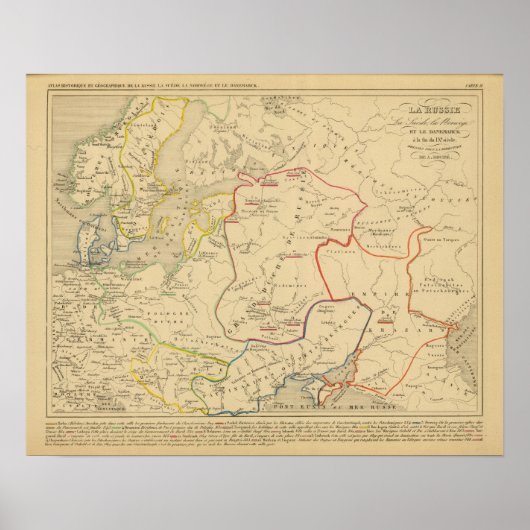 Poster Russie, Suède, Norvège 2 (Devant)