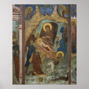 Poster Russie, Yaroslavl, fresque dans la cathédrale St.