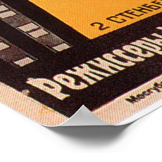 Poster Russische avant Garde Movie Print (Hoek)