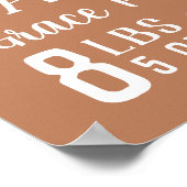 Poster Rust Baby Girl Birth Stats Keepsaké (Coin)