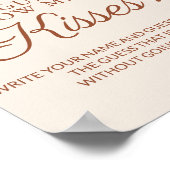 Poster Rust Beige Fête des mariées Guerres jeu (Coin)