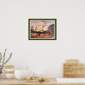 Poster Rustenburg Kloof S. Africa by J.H. Pierneef  16x20 (Cuisine)