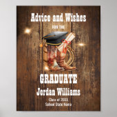 Poster Rustic Advice for the Graduate  (Devant)