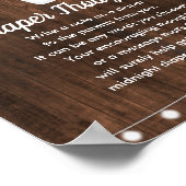 Poster Rustic Baby est en train de brasser Baby shower de (Coin)