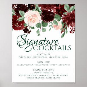 Poster Rustic Blooms Boisson Signature Terracotta Marsa