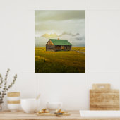 Poster Rustic Cabin at Sunrise – Grand Teton National Par (Cuisine)