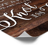 Poster Rustic Chic Mariage CHOISIR UN SIÈGE SIGNALER Impr (Coin)