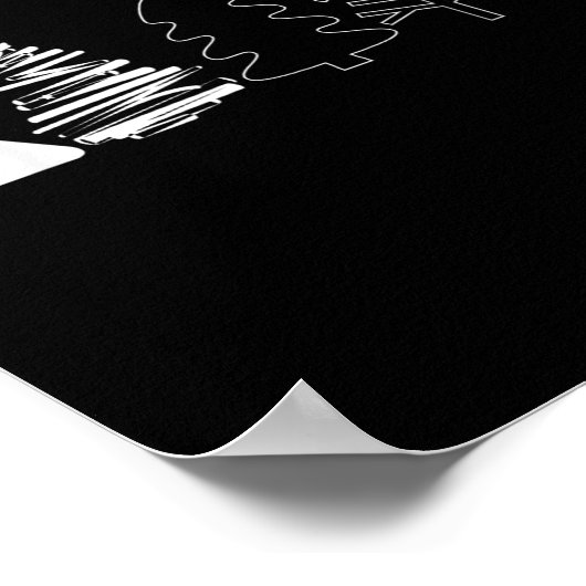 Poster Rustic Christmas Trees Winter Forest Minimalist  (Coin)