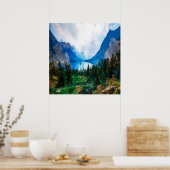 Poster Rustic Country Mountains Nature Pittoresque (Cuisine)