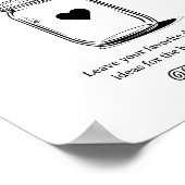 Poster Rustic Date Jar Ideas Sign for Bridal Shower (Coin)