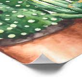 Poster Rustic Desert Cactus Garden Baby shower Bienvenue (Coin)