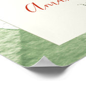 Poster Rustic Gender Neutral Sprout Baby Shower Welcome (Coin)