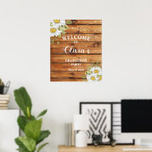 Poster Rustic Graduation  welcome sign (Bureau à domicile)