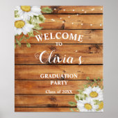 Poster Rustic Graduation  welcome sign (Devant)
