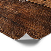 Poster Rustic Horseshoes Western Wedding Welcome Sign (Coin)