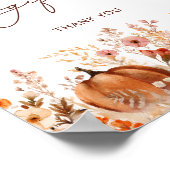 Poster Rustic Little Citrouille Livres et Baby shower de (Coin)