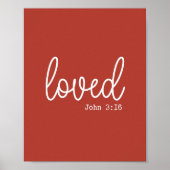 Poster Rustic Love Faith Citation minimaliste (Devant)