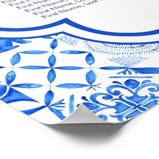 Poster Rustic Mediterranean Wedding with Lemons (Coin)