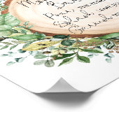 Poster Rustic Mimosa Mom-osa Bar Baby shower vert (Coin)