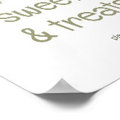 Poster Rustic Orange Grove "Sweets & Treats" Sign (Coin)