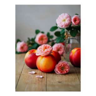 Poster Rustic Peach Beauty