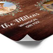 Poster Rustic Pet Mariage Cocktail Chien Signature Boisso (Coin)