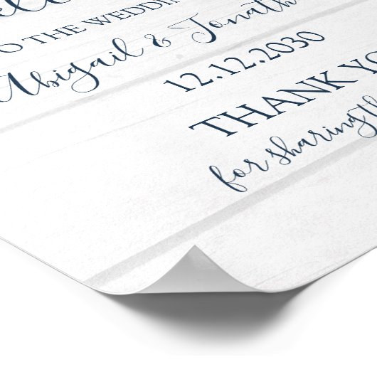 Poster Rustic Pink Floral Spring Wedding Welcome (Coin)