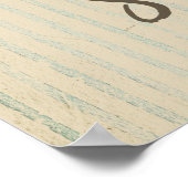 Poster Rustic Shabby : Ça va bien avec ma citation Soul (Coin)