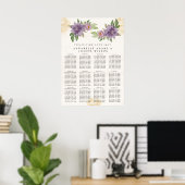 Poster Rustic Summer aesthetic Wildflower Seating Charts (Bureau à domicile)