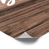 Poster Rustic Sunflower Fall Welcome Baby Shower  (Coin)