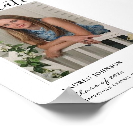 Poster Rustic Sunflower Graduation (Coin)