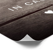 Poster Rustic To Have and To Hold Wedding Sign (Coin)