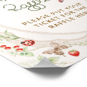 Poster Rustic Vintage Baby Shower Diaper Raffle (Coin)