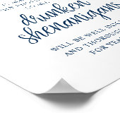 Poster Rustic Wedding Open Bar, Drunken Shenanigans (Coin)