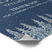 Poster Rustic Winter Forest Wedding Welcome (Coin)