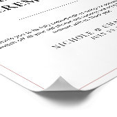 Poster Rustic Winter Poinsettia Red Christmas Wedding (Coin)