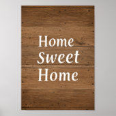 Poster Rustic Wood Grain Wall Art (Devant)