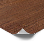 Poster Rustic Wood Look Dîner de répétition Mariage Bienv (Coin)