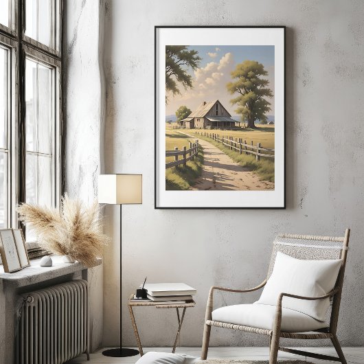 Poster Rustique Agritourisme