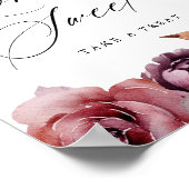 Poster Rustique Automne Floral L'amour est Sweet Faveur S (Coin)